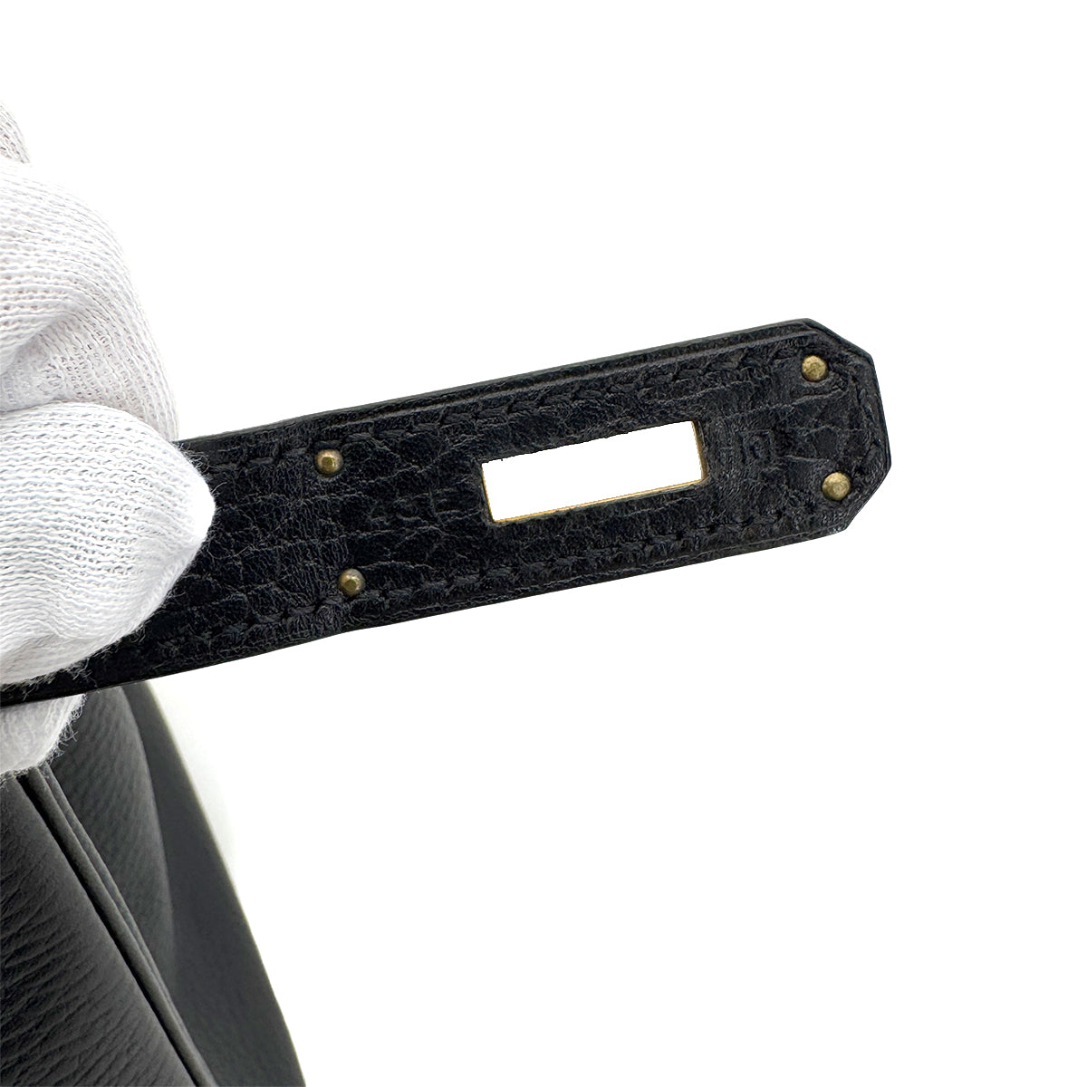 HERMES BIRKIN 30 BLACK ARDENNES HAND BAG □G GHW 90288494