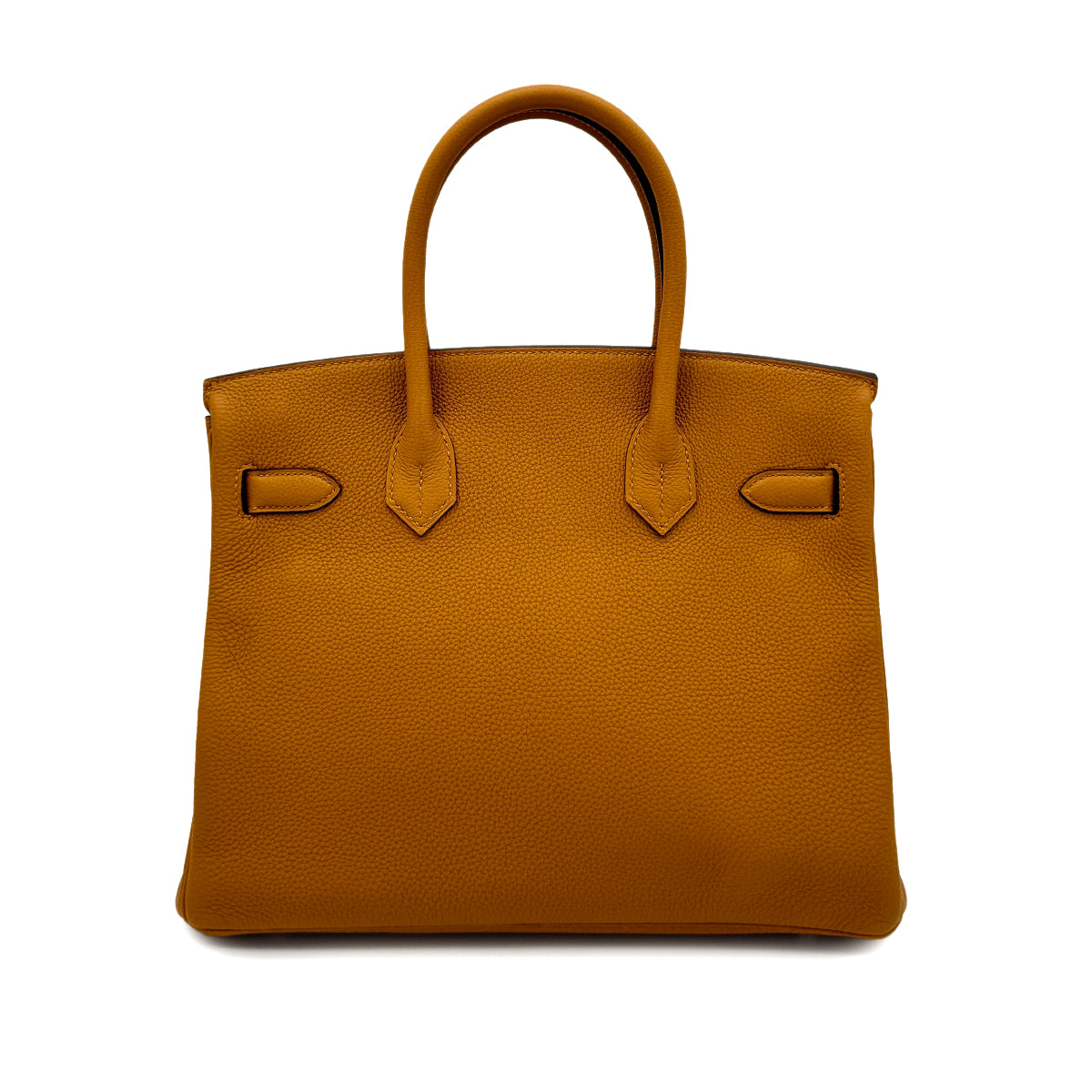 HERMES BIRKIN 30 VERSO CARAMEL LIME TOGO HAND BAG Y PALLADIUM HARDWARE 90292783