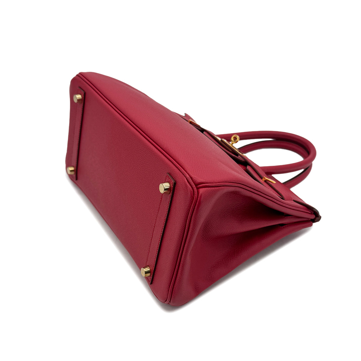 HERMES BIRKIN 30 ROUGE VIF COUCHVEL HAND BAG □D GHW 90293010