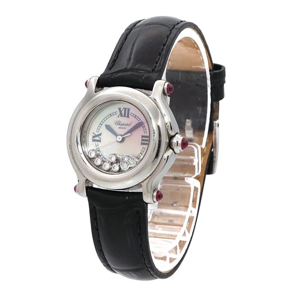 Chopard Happy Sport 8245 Women's Diamond Heart Pink Shell Quartz Watch 90293829