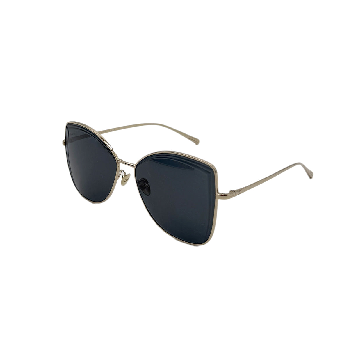 CHANEL SUNGLASSES COCOMARK BLACK GOLD EYEWEAR 90294160