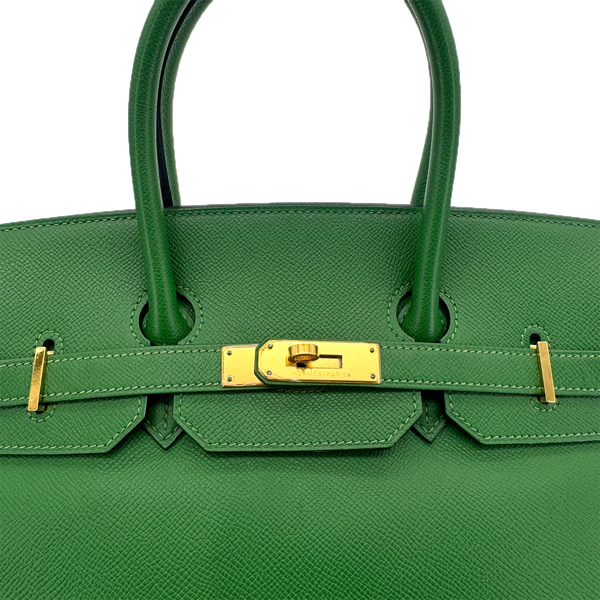 HERMES BIRKIN 35 VERT BENGALE VEAU EPSOM HAND BAG □O GHW 90294374