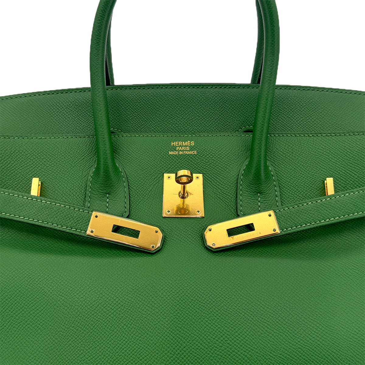 HERMES BIRKIN 35 VERT BENGALE VEAU EPSOM HAND BAG □O GHW 90294374