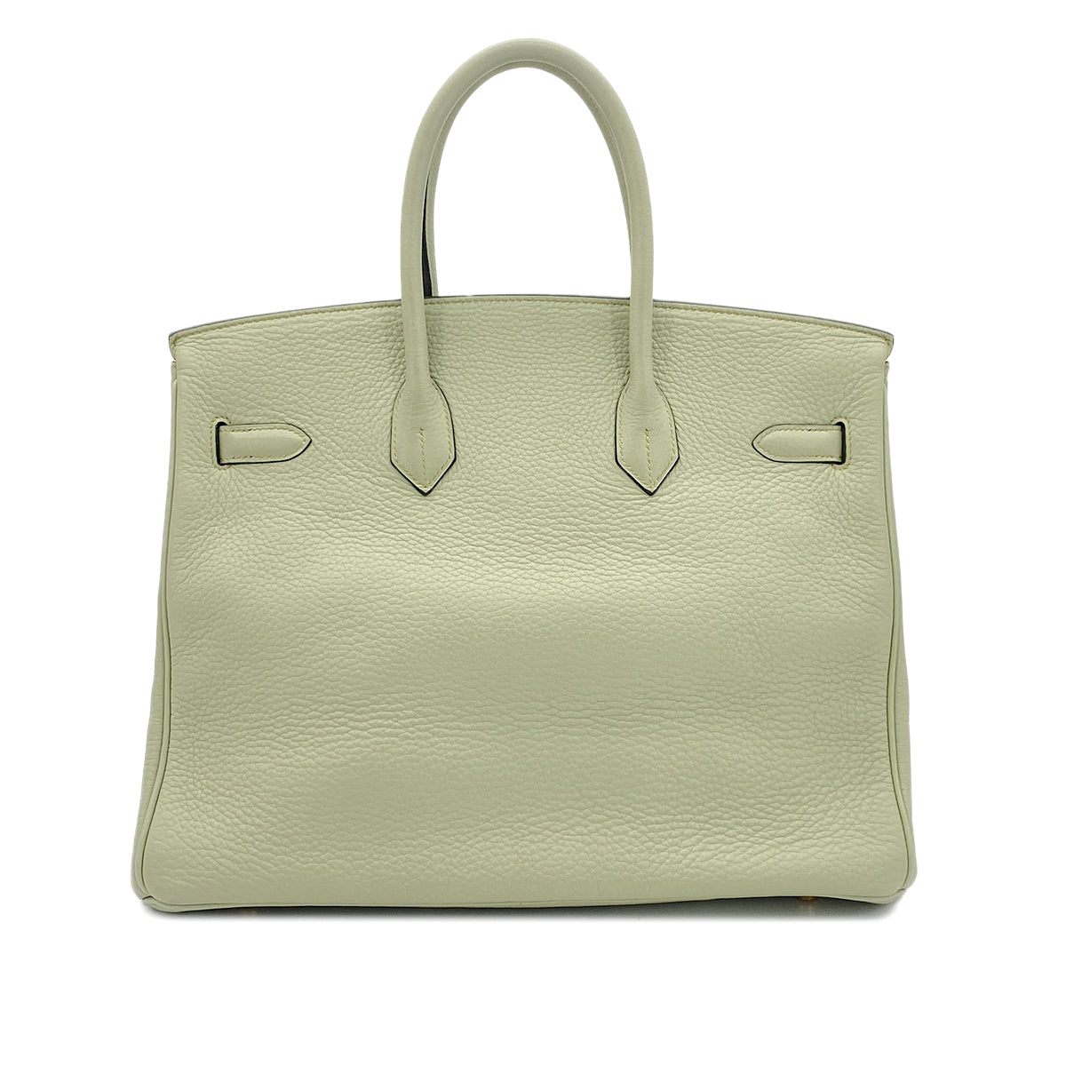HERMES BIRKIN 35 LIGHT GREEN TAURILLON CLEMENCE HAND BAG ▢G GOLD HARDWARE 90295401 - PURPOSE
