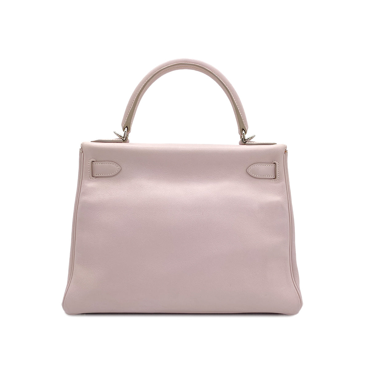 HERMES KELLY 28 RETOURNE ROSE DRAGEE VEAU SWIFT HAND SHOULDER BAG □K SHW 90295733