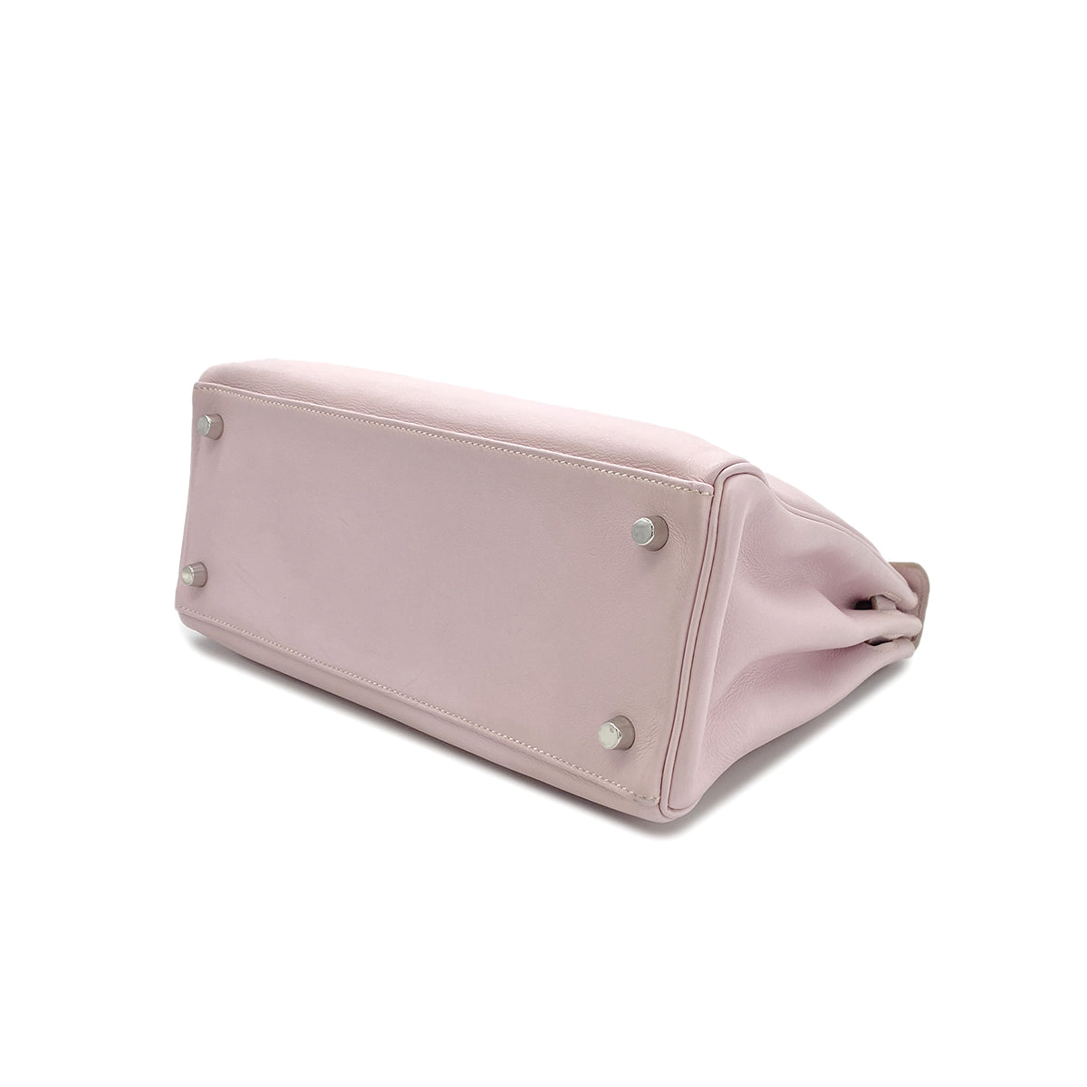 HERMES KELLY 28 RETOURNE ROSE DRAGEE VEAU SWIFT HAND SHOULDER BAG □K SHW 90295733