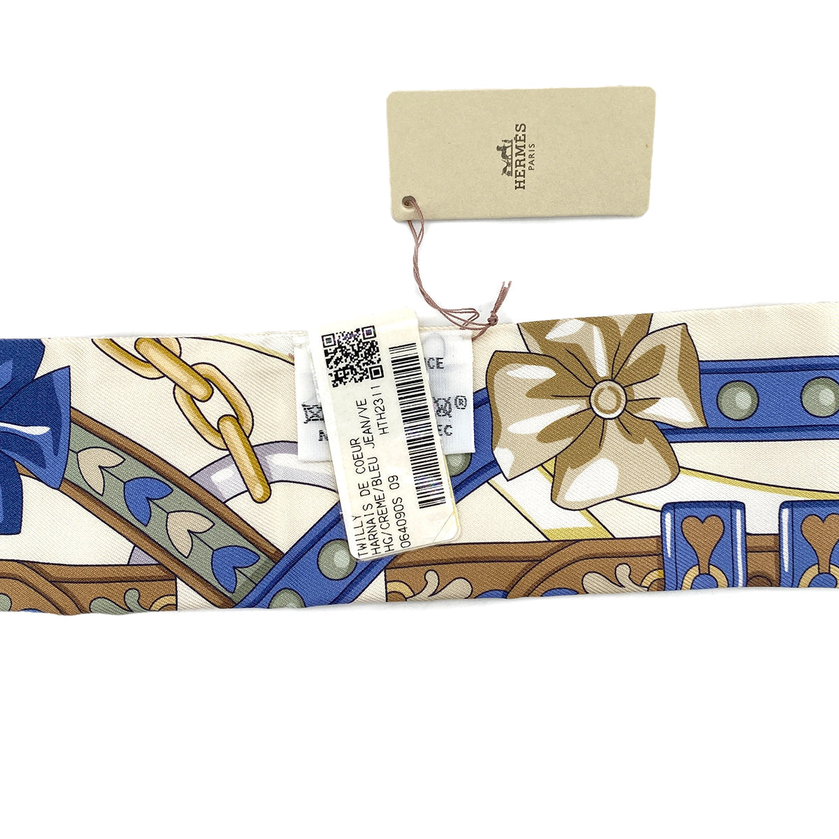 HERMES TWILLY HARNAIS DE COEUR SCARF MULTICOLOR SILK 90295746