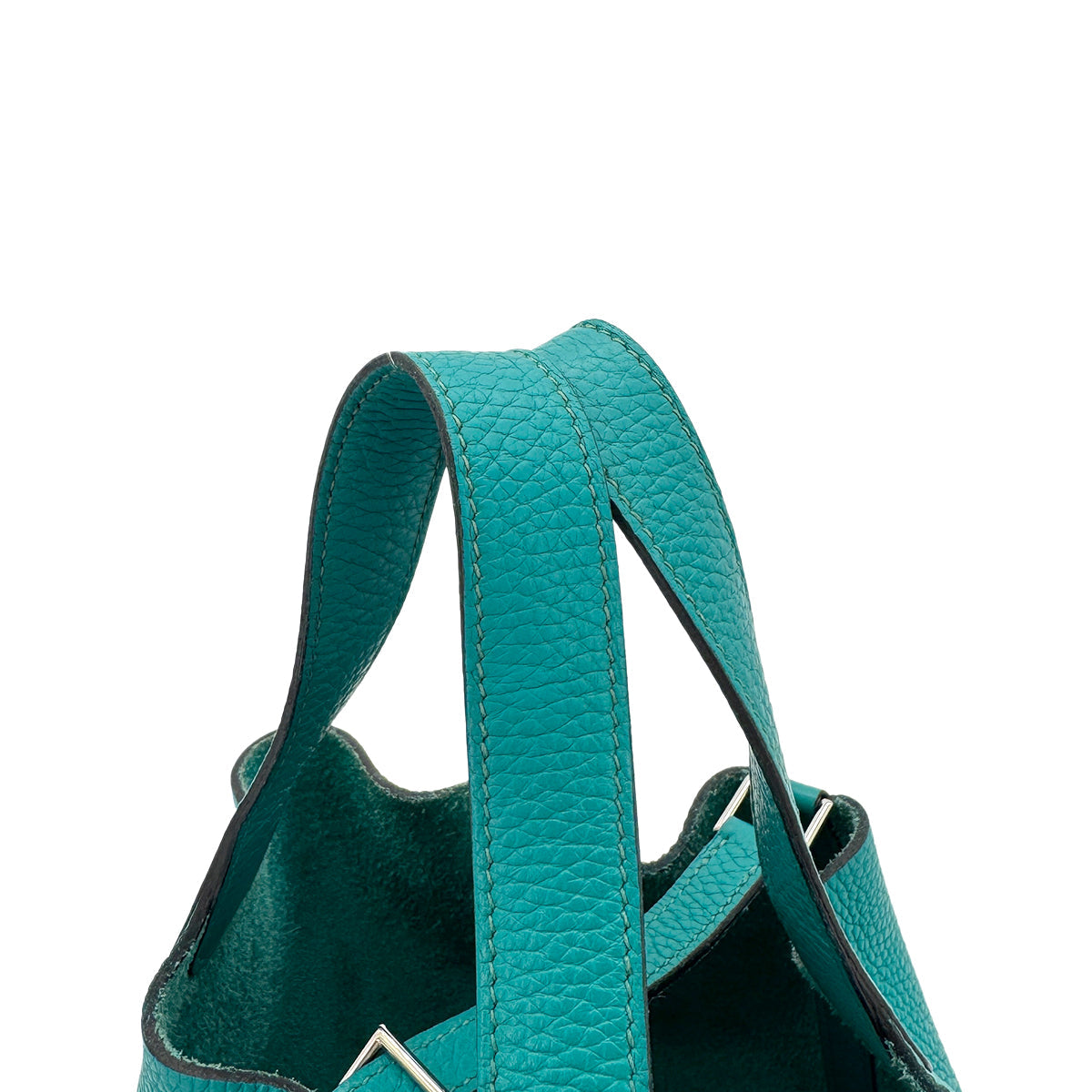 HERMES PICOTIN LOCK PM BLUE PAON TAURILLON CLEMENCE HAND BAG X SHW 90295829