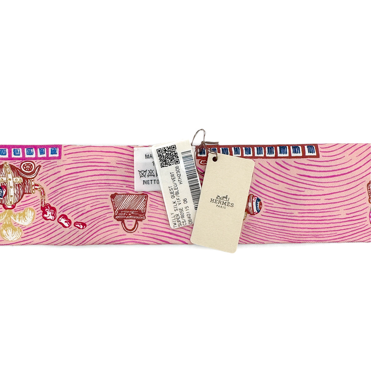 HERMES TWILLY SUPER SILK QUEST SCARF MULTICOLOR SILK 90295840