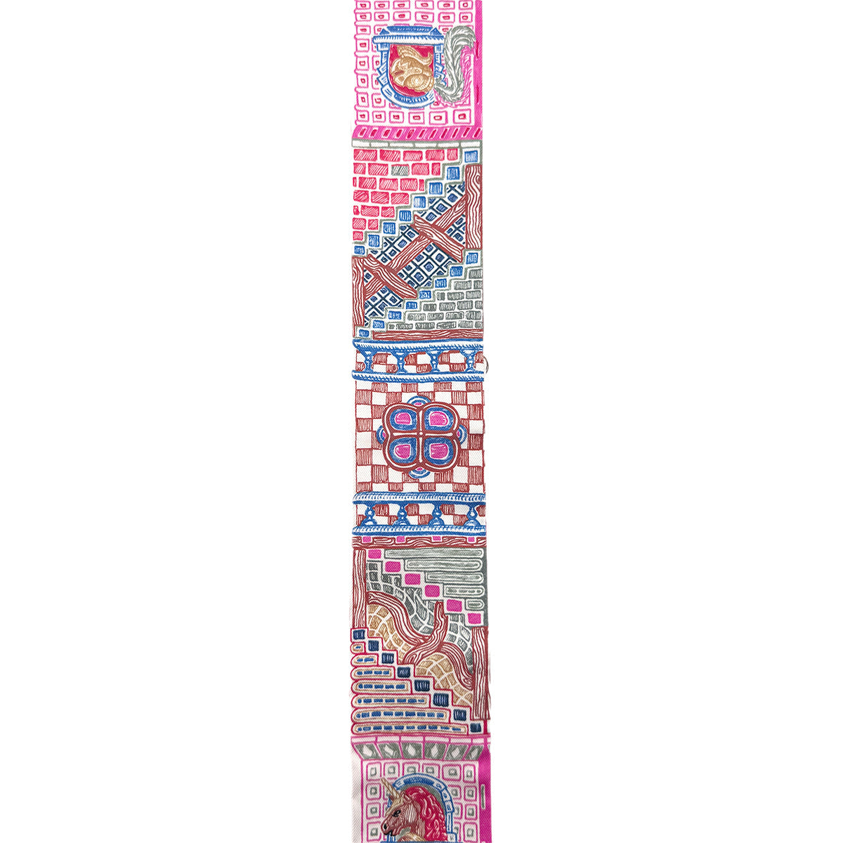 HERMES TWILLY SUPER SILK QUEST SCARF MULTICOLOR SILK 90295840