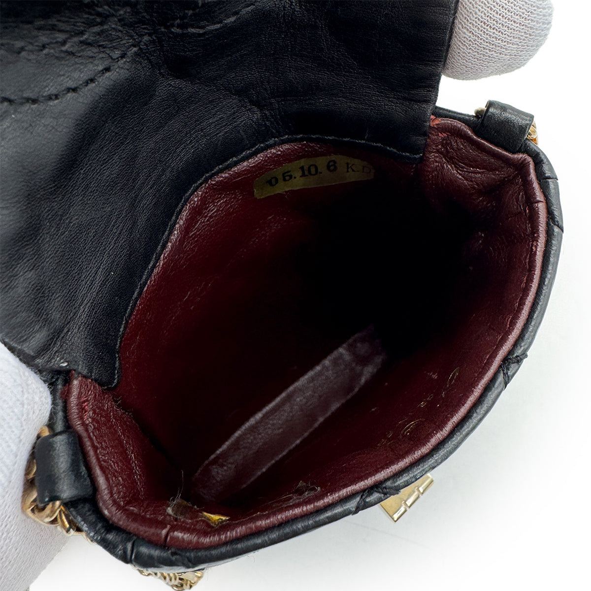 CHANEL VINTAGE MATELASSE CHAIN SHOULDER BAG BLACK LEATHER 90298437