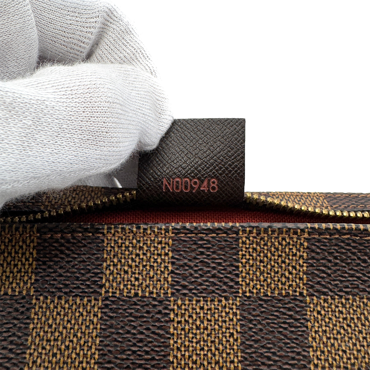 LOUIS VUITTON DAMIER TRUTH MAKEUP POUCH HAND BAG EBENE N51982 90298462