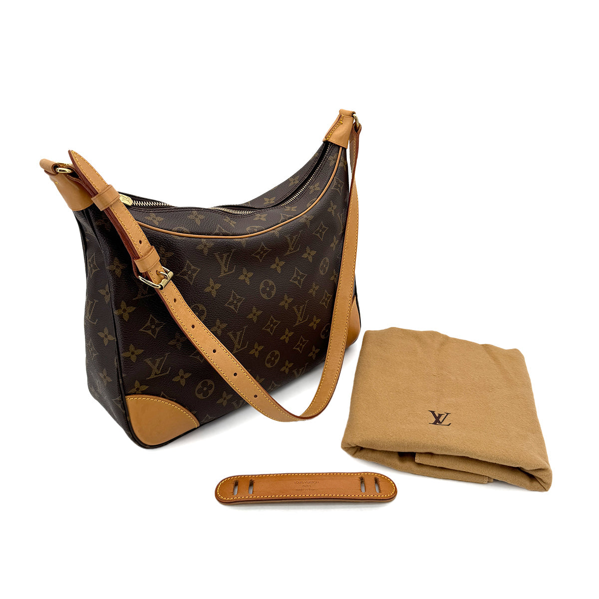 LOUIS VUITTON MONOGRAM BOULOGNE SHOULDER BAG BROWN M51265 90298703
