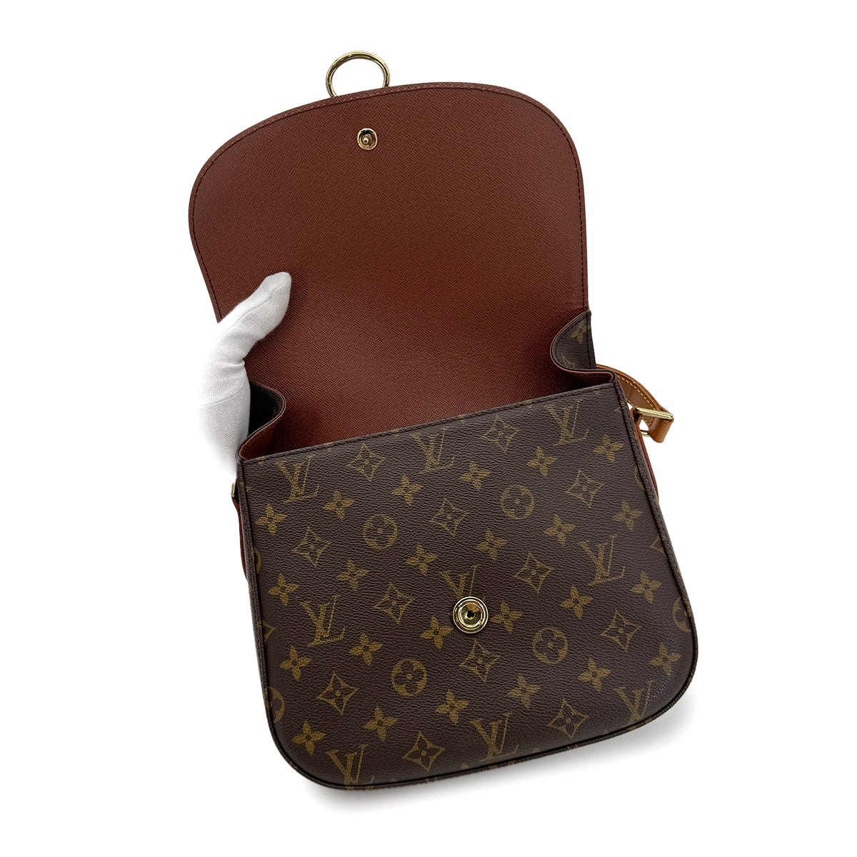 LOUIS VUITTON MONOGRAM SAINT CLOUD GM SHOULDER BAG BROWN M51242 90298716