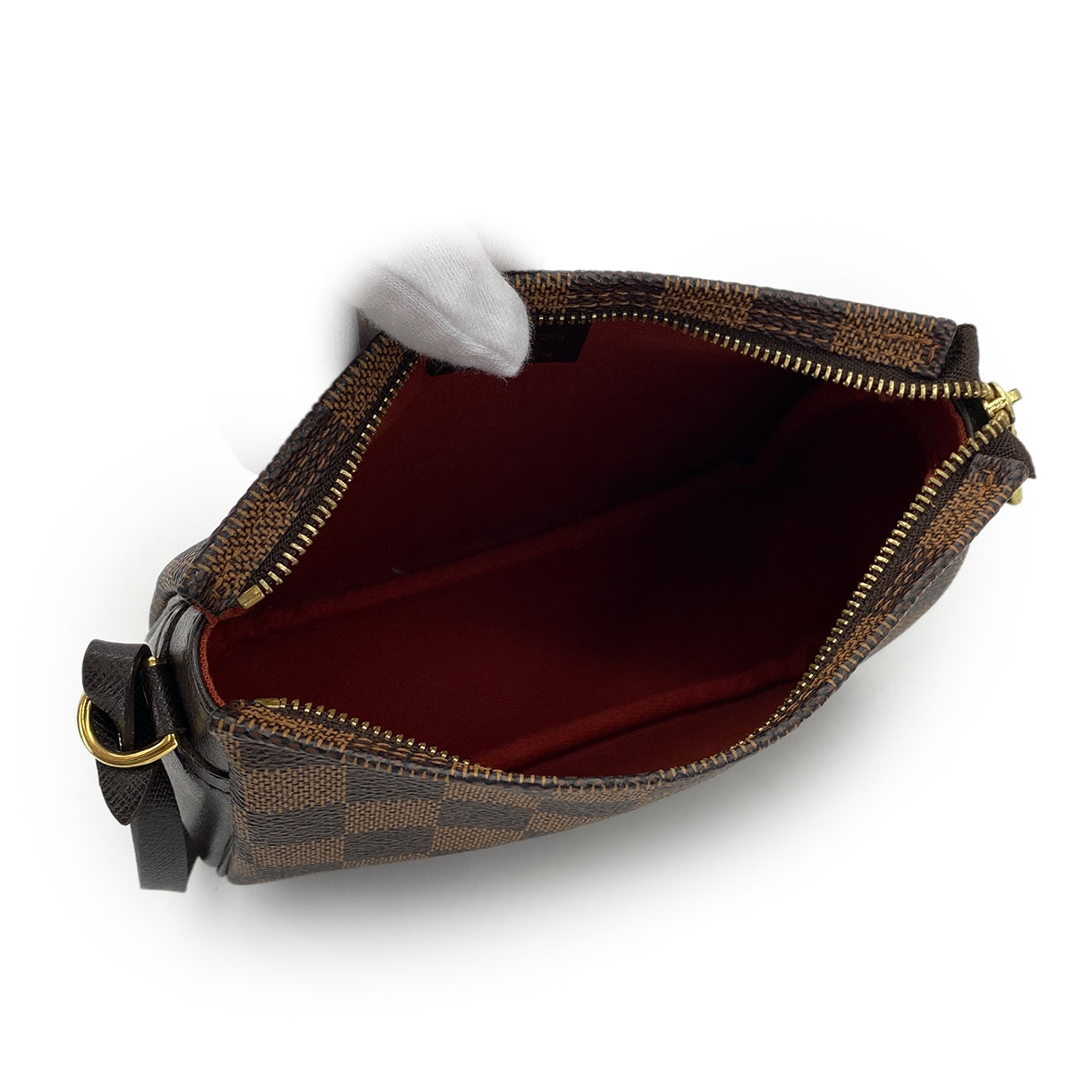 LOUIS VUITTON DAMIER TROUSSE MAKE UP POUCH EBENE N51982 90298735