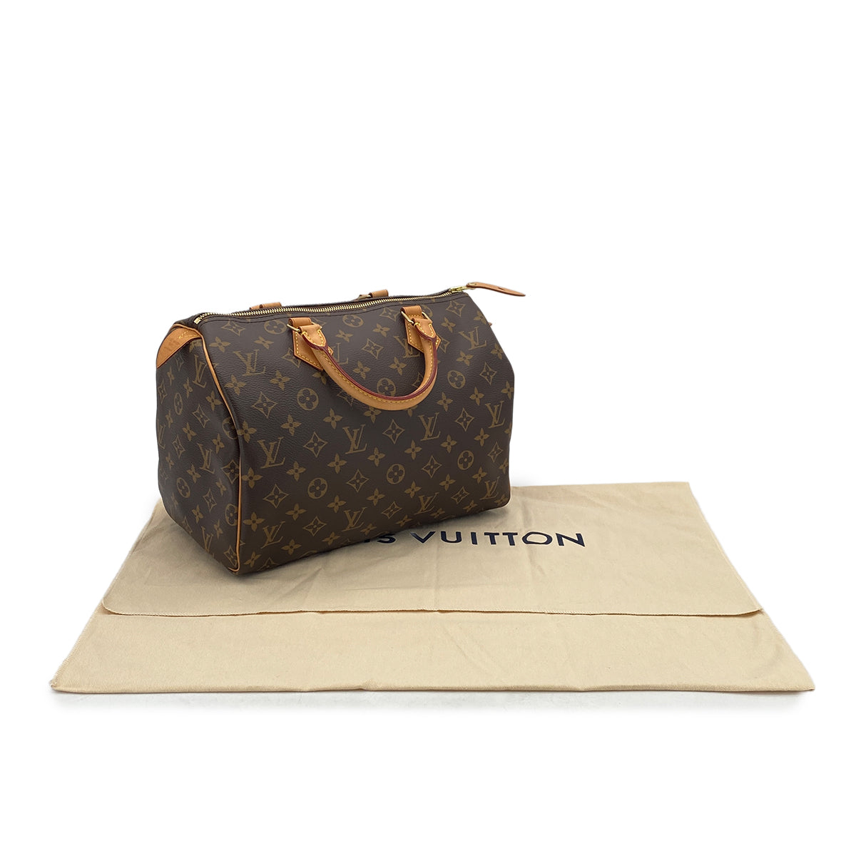 LOUIS VUITTON MONOGRAM SPEEDY 30 HAND BAG BROWN M41108 90298736