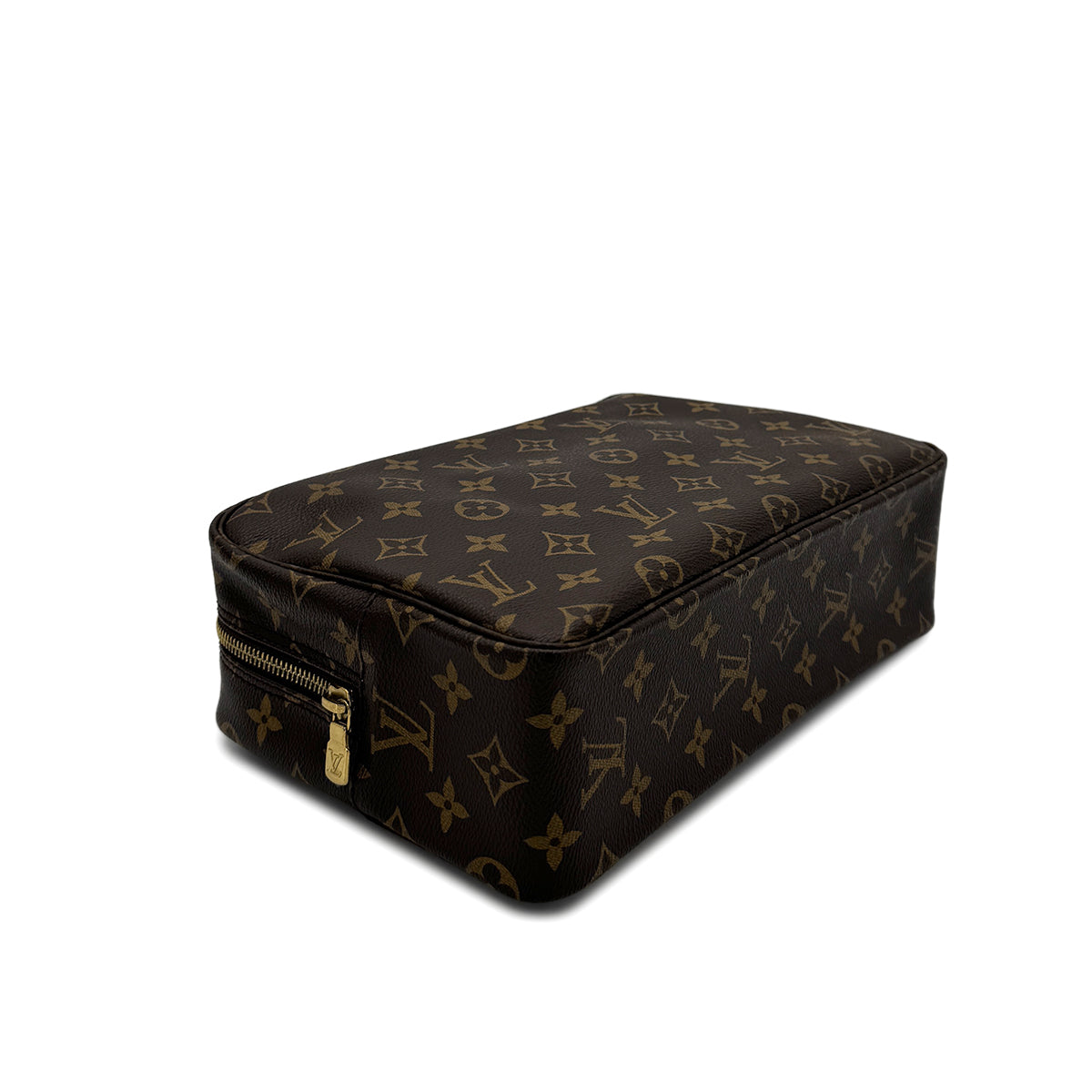 LOUIS VUITTON MONOGRAM TROUSSE TOILETTE 28 CLUTCH BAG BROWN M47522 90299059