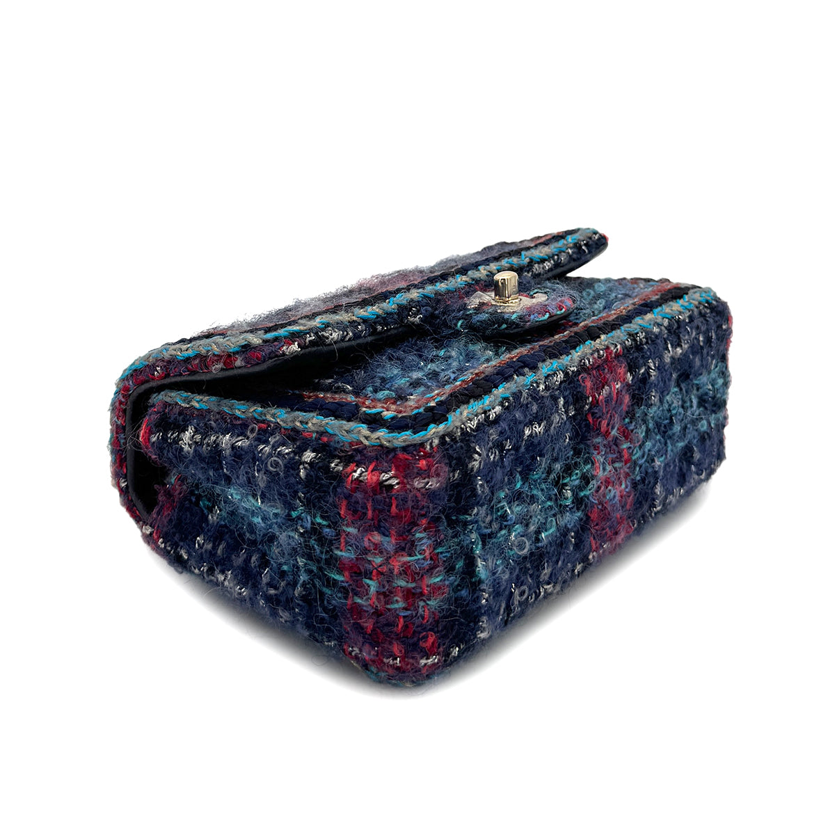 CHANEL CHAIN SHOULDER BAG MULTICOLOR TWEED 90299534