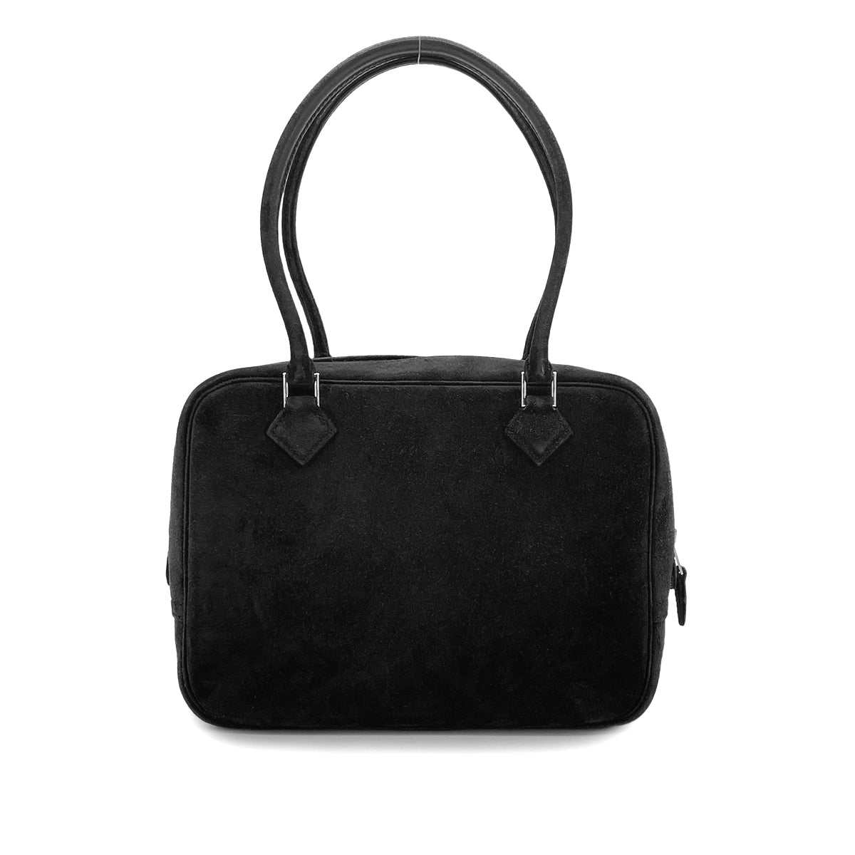 HERMES PLUME 20 BLACK DEBRIS HAND BAG □H 90299748