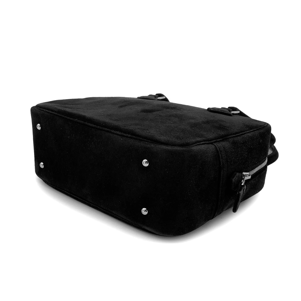 HERMES PLUME 20 BLACK DEBRIS HAND BAG □H 90299748