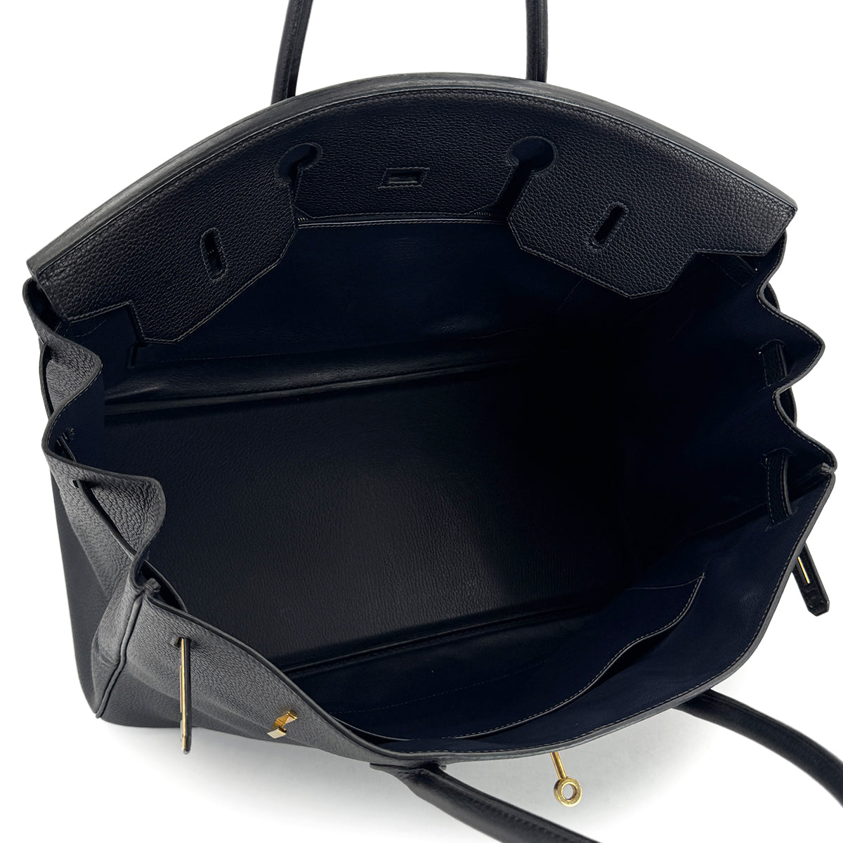 HERMES BIRKIN 40 BLUE INDIGO TOGO HAND BAG □D GHW 90299751