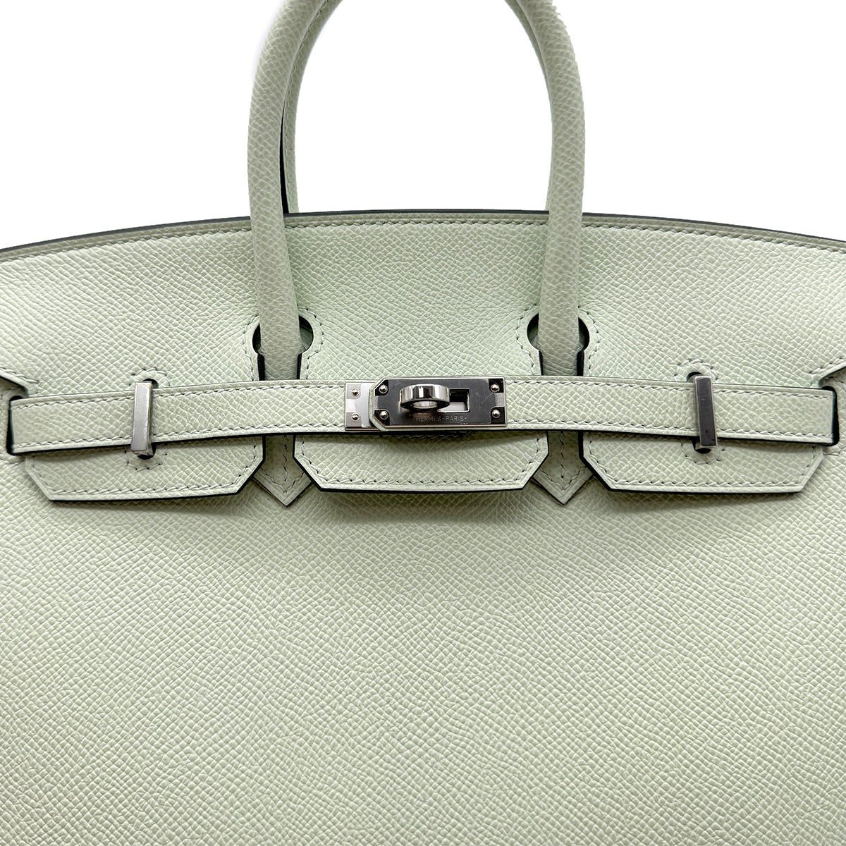 HERMES BIRKIN 25 SELLIER GRIS NEVE EPSOM HAND BAG B SHW 90299817