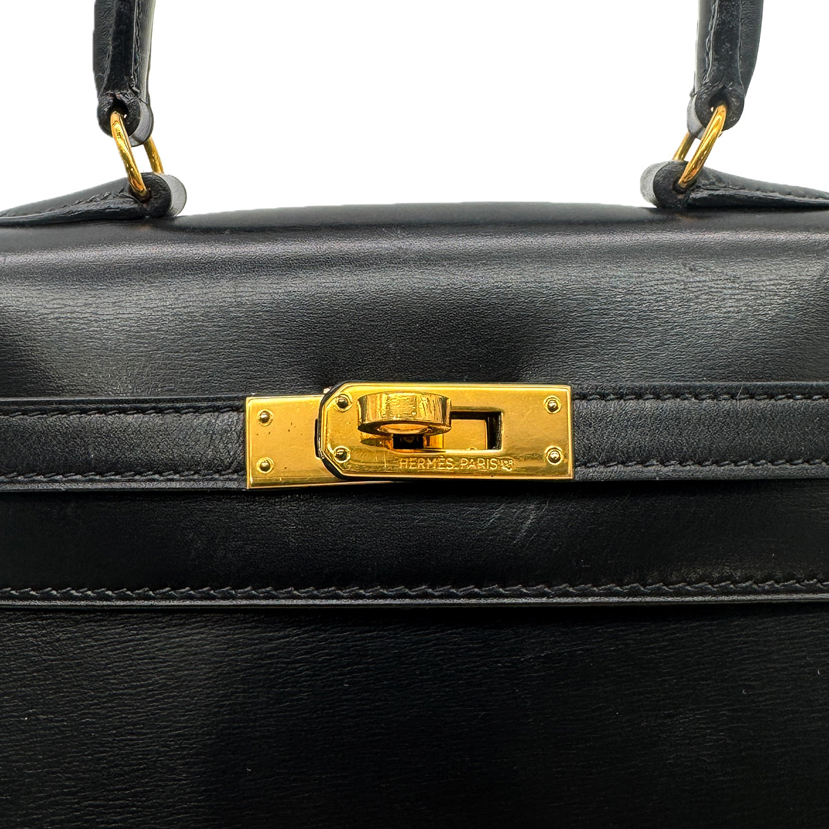 HERMES MINI KELLY 20 BLACK BOXCALF HAND SHOULDER BAG 〇V GHW 90302331 - PURPOSE