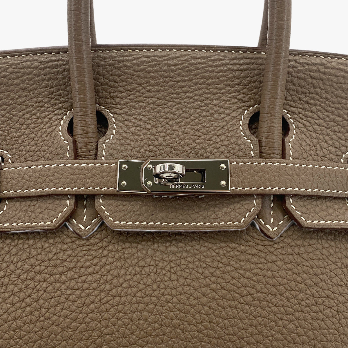 HERMES BIRKIN 25 ETOUPE TOGO HAND BAG □O SHW 90301086
