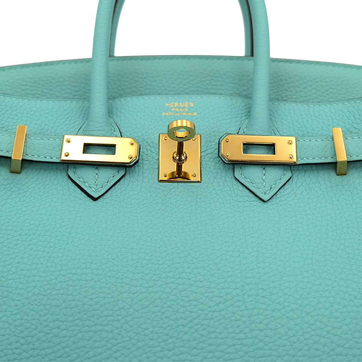 HERMES BIRKIN 25 BLUE SAINT CYR TOGO HAND BAG T GHW 90301656