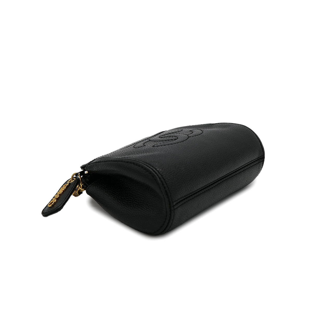 CHANEL VINTAGE COCOMARK CHAIN SHOULDER BAG BLACK CAVIAR SKIN 90302181 - PURPOSE