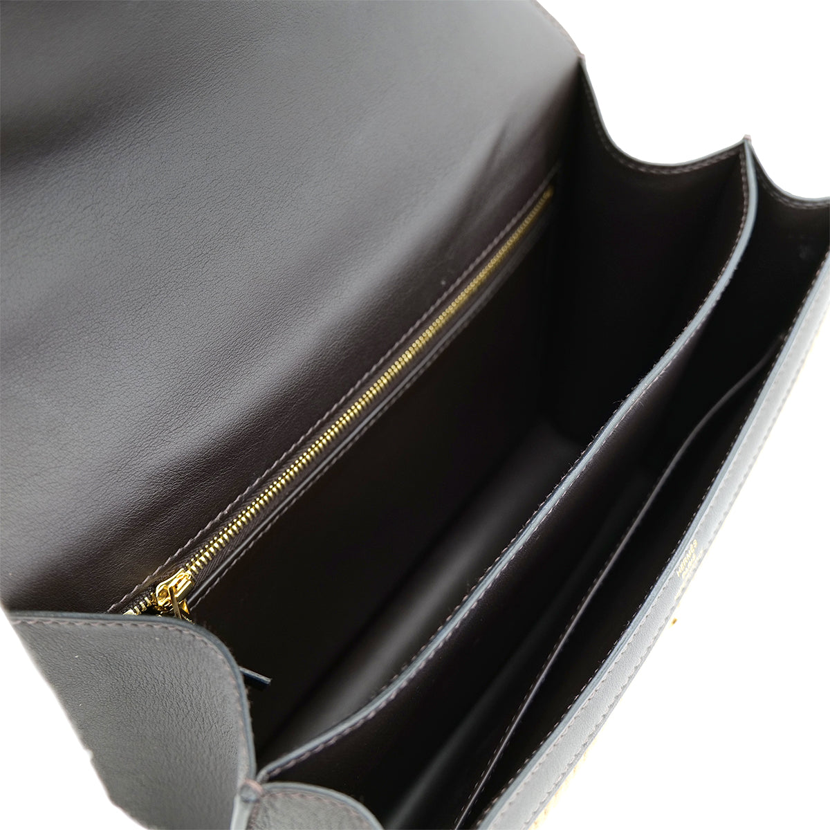 HERMES CONSTANCE 23 TABAC CAMEL EBENE CORDUROY SWIFT SHOULDER BAG D GHW 90302183