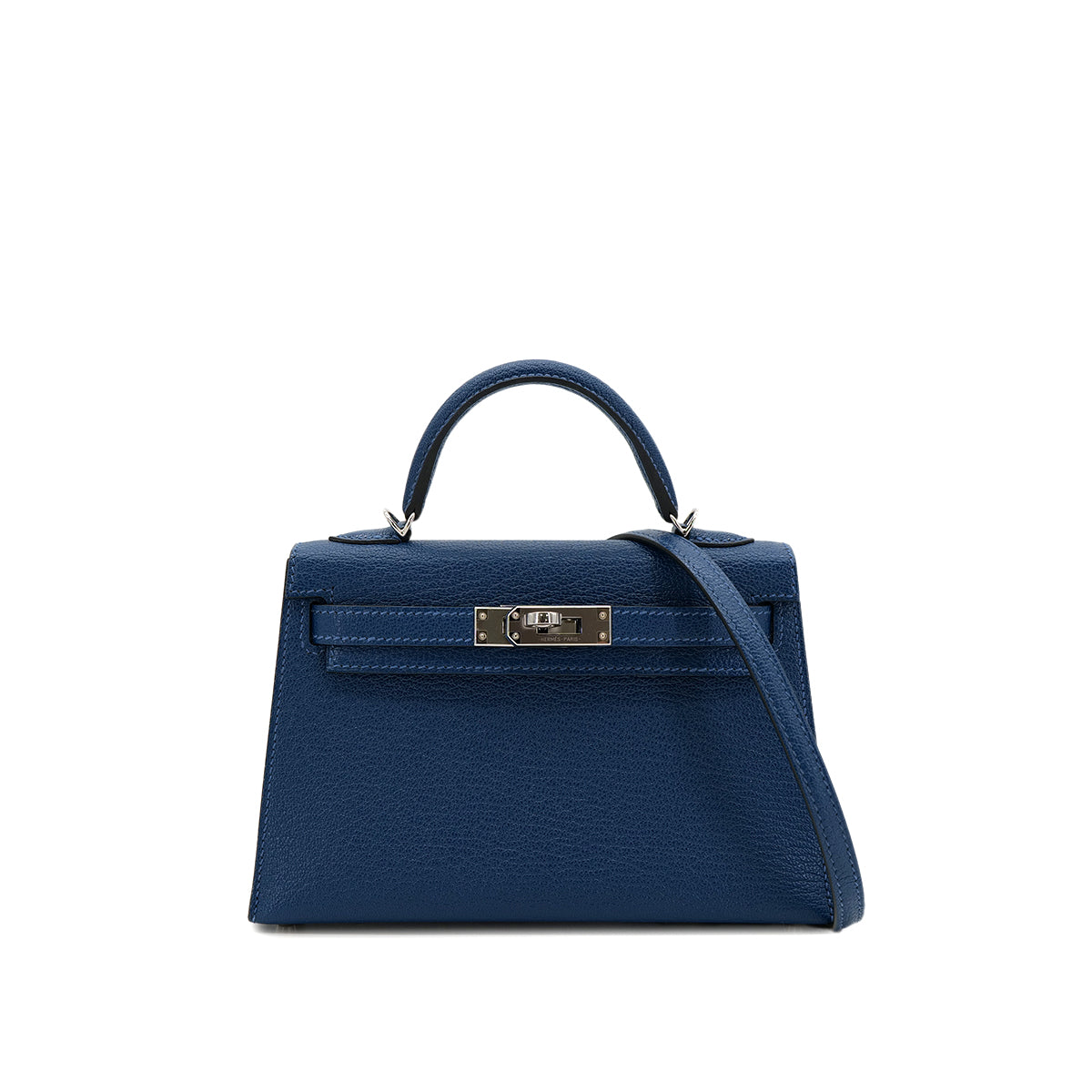 HERMES MINI KELLY 2 VERSO DEEP BLUE ORIGANO CHEVRE MYSORE HAND SHOULDER BAG U SHW 90302851
