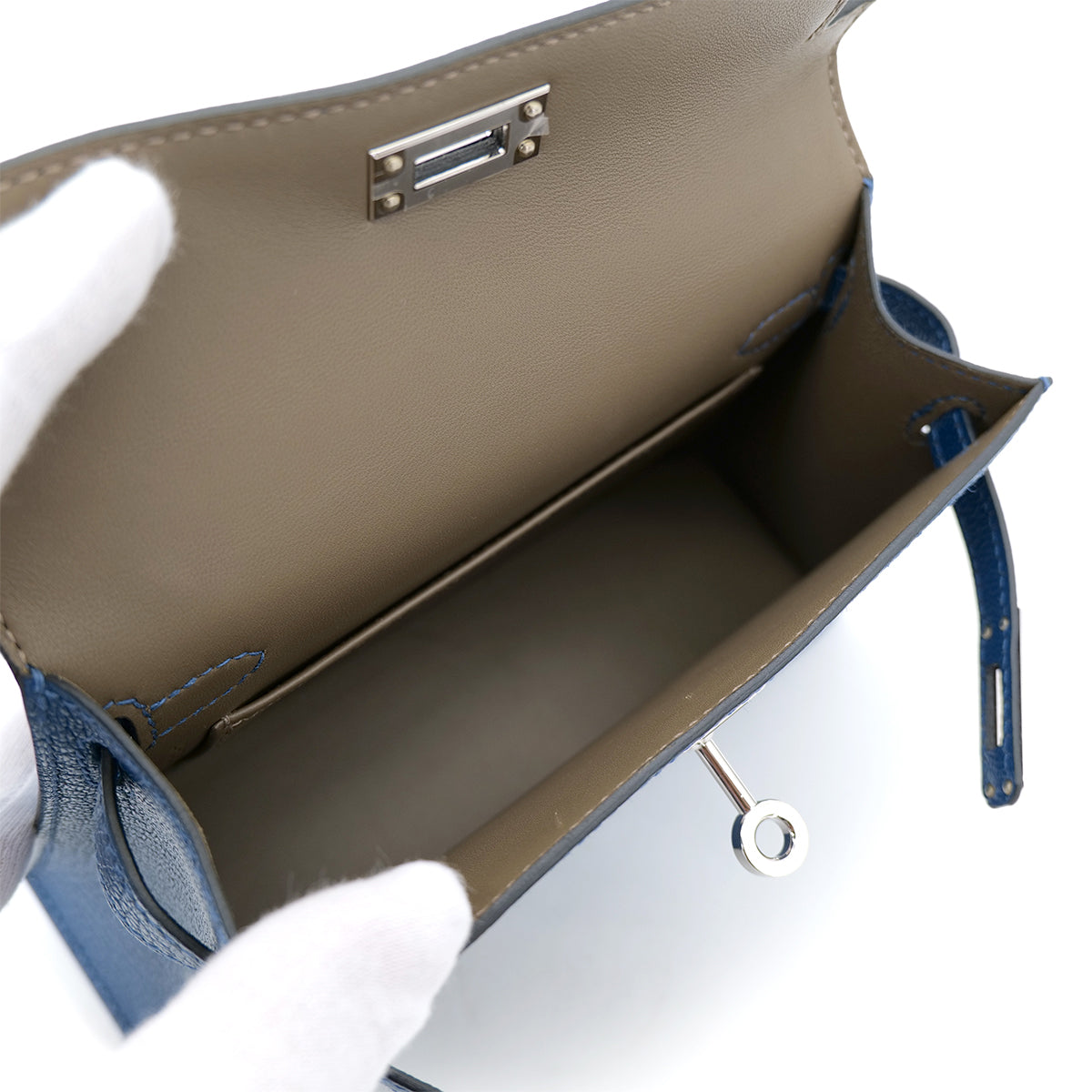 HERMES MINI KELLY 2 VERSO DEEP BLUE ORIGANO CHEVRE MYSORE HAND SHOULDER BAG U SHW 90302851 - PURPOSE