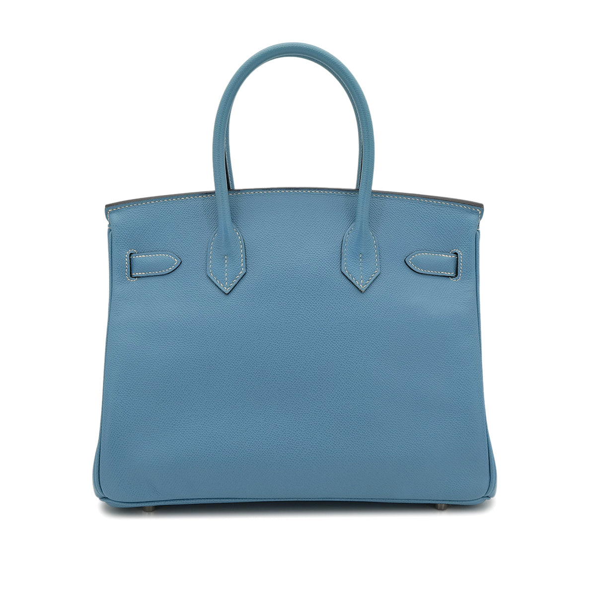 HERMES BIRKIN 30 BLUE JEAN VEAU EPSOM HAND BAG ▢I SHW 90302857