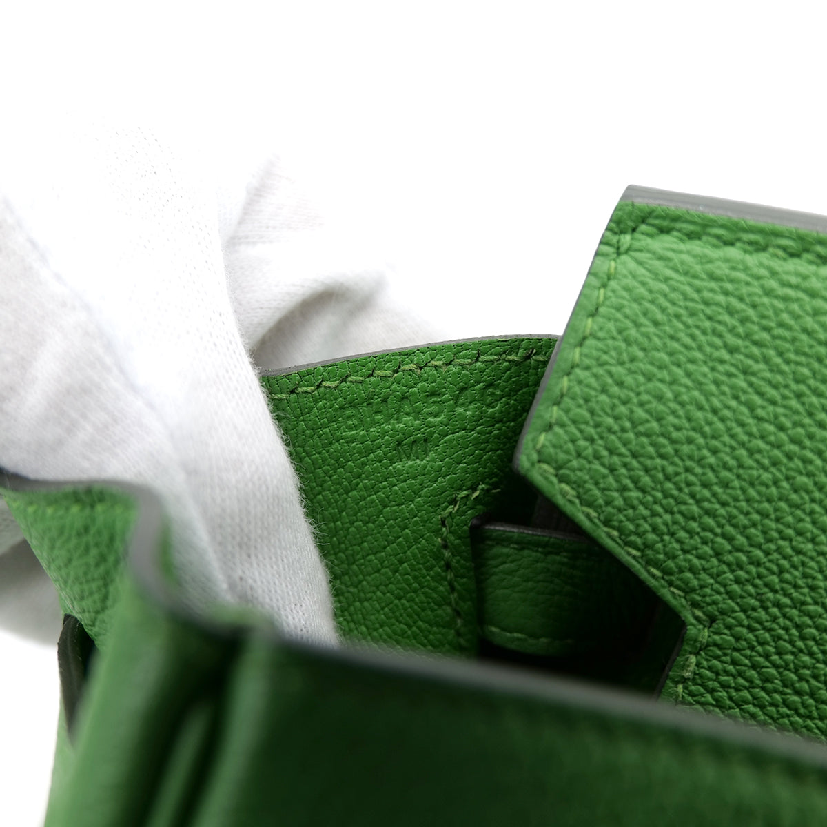 HERMES BIRKIN 25 VERT YUCCA TOGO HAND BAG B GHW 90302884