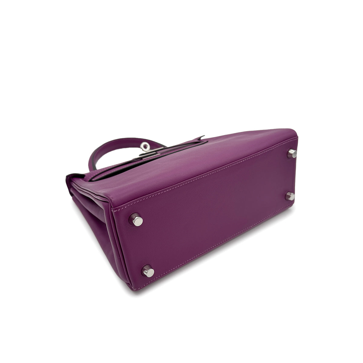 HERMES KELLY 25 RETOURNE ANEMONE VEAU SWIFT HAND SHOULDER BAG Y SHW 90303002