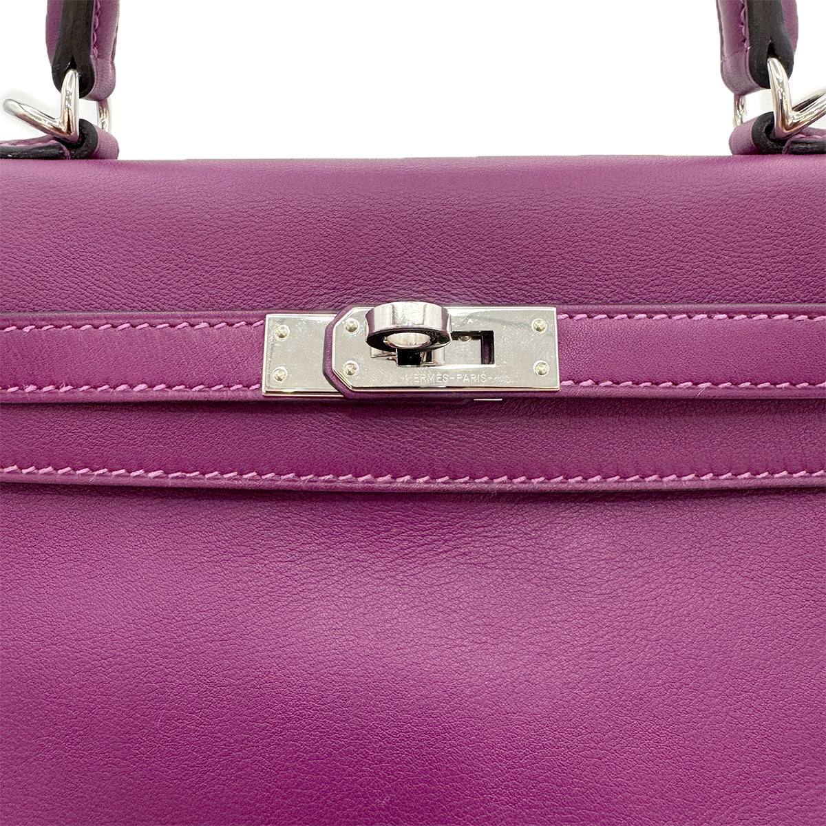 HERMES KELLY 25 RETOURNE ANEMONE VEAU SWIFT HAND SHOULDER BAG Y SHW 90303002