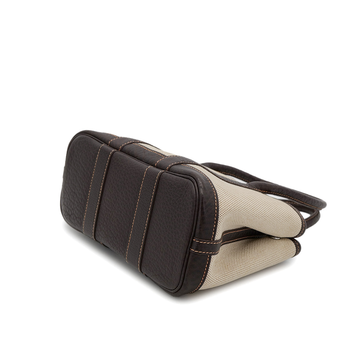 HERMES GARDEN PARTY TTPM MARON TOILE H BUFFLE SKIPPER HAND BAG □H 90303071