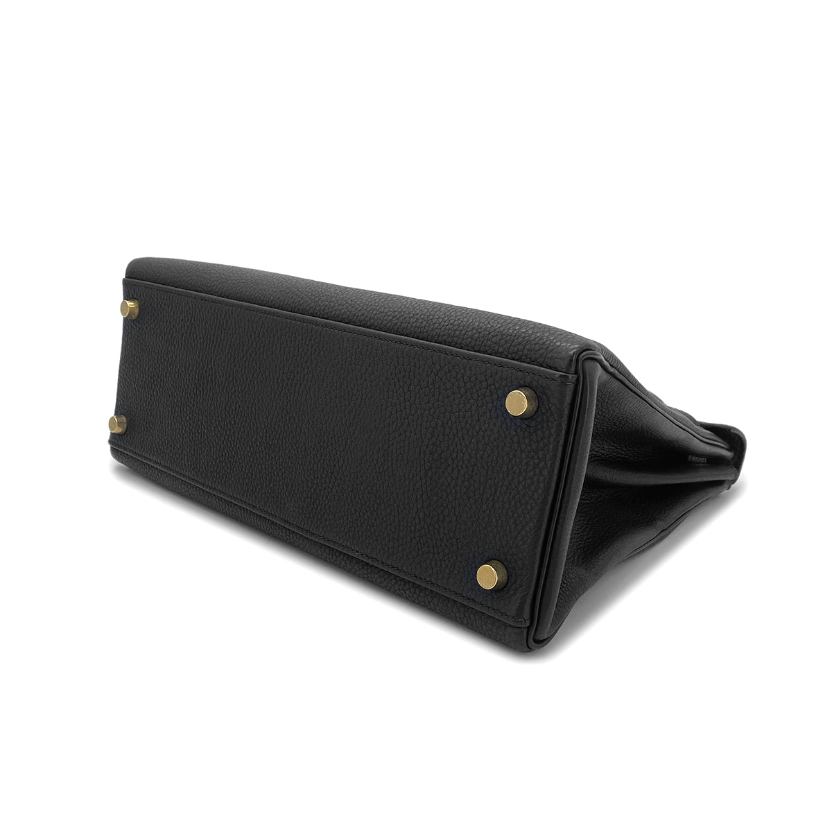 HERMES KELLY 32 RETOURNE BLACK TOGO HAND SHOULDER BAG □C GHW 90303072 - PURPOSE
