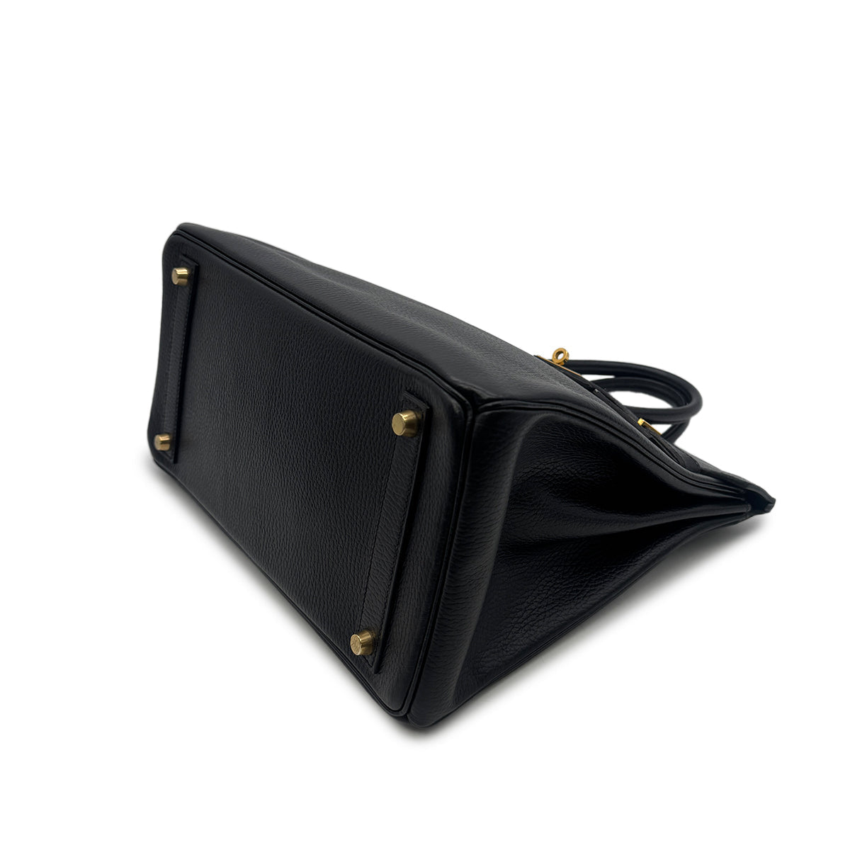 HERMES HAUT A COURROIES 32 BLACK ARDENNES HAND BAG 〇Z GHW 90303607