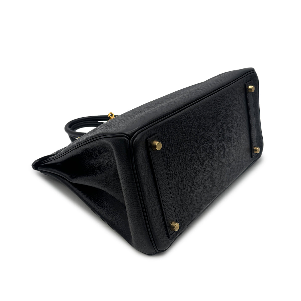 HERMES HAUT A COURROIES 32 BLACK ARDENNES HAND BAG 〇Z GHW 90303607