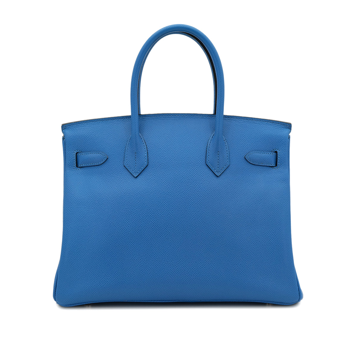 HERMES BIRKIN 30 BLUE FRANCE COUCHEVEL HAND BAG □F PHW 90303610