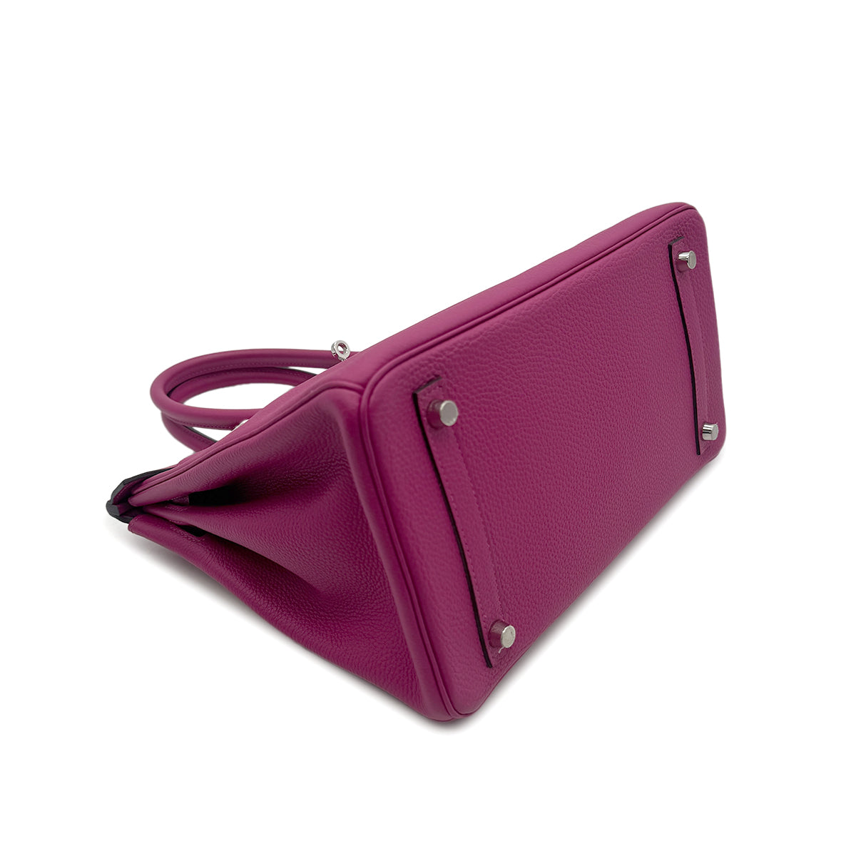 HERMES BIRKIN 30 ROSE PURPLE TOGO HAND BAG A PHW 90303612