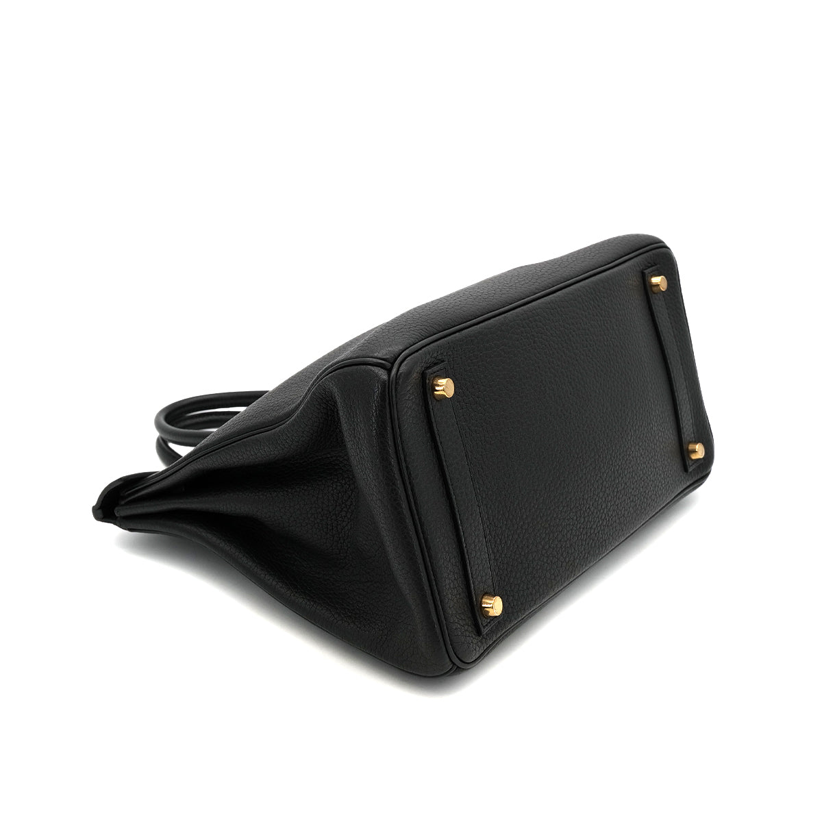 HERMES HAUT A COURROIES 32 BLACK FJORD HAND BAG □F GHW 90303725