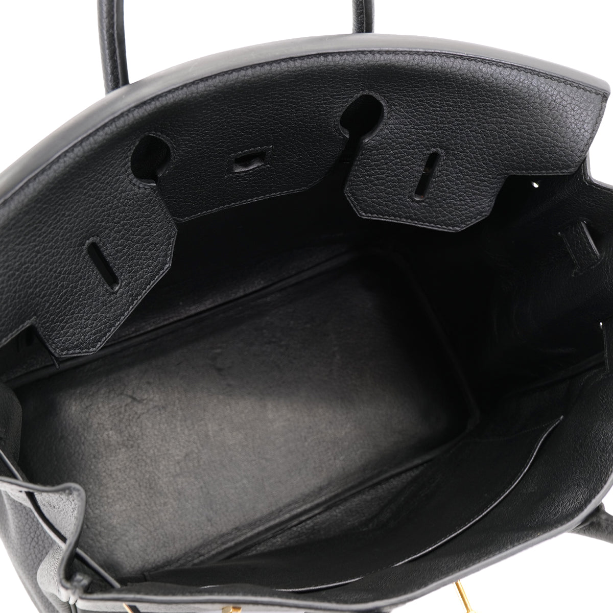 HERMES HAUT A COURROIES 32 BLACK FJORD HAND BAG □F GHW 90303725