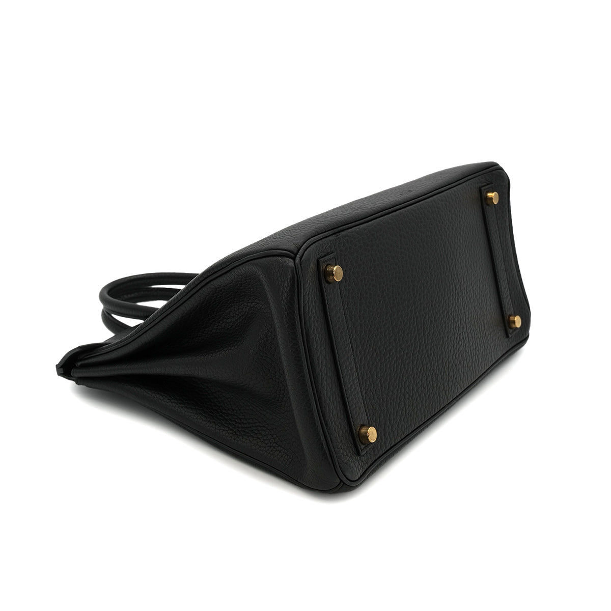 HERMES HAUT A COURROIES 32 BLACK FJORD HAND BAG 〇Y GHW 90303728