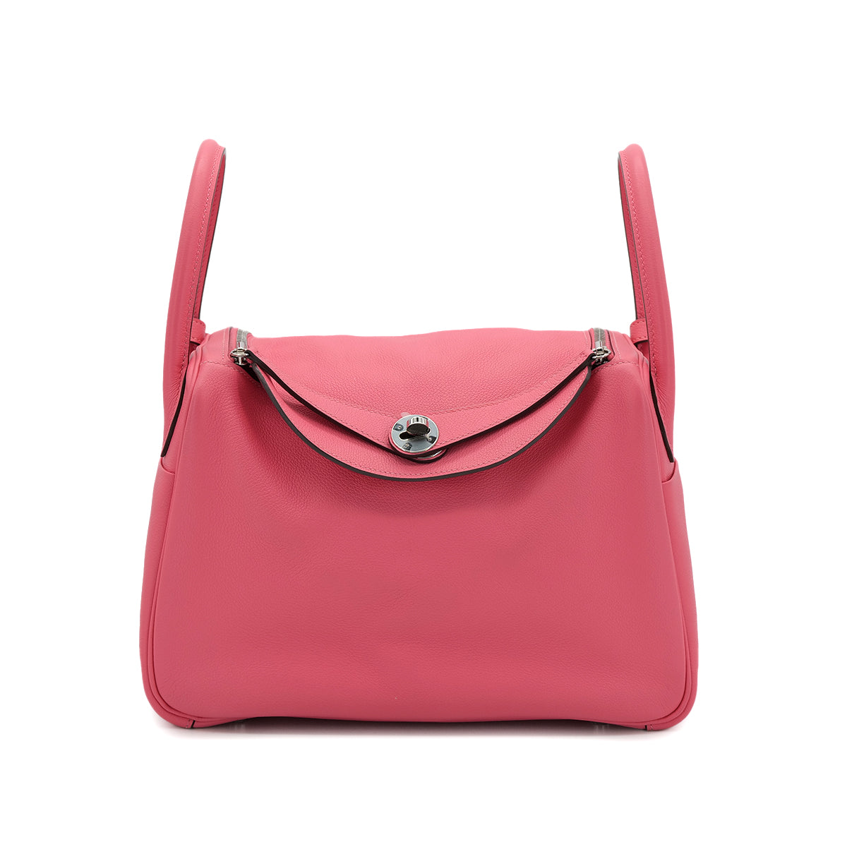 HERMES LINDY 30 ROSE AZALEE EVERCOLOR SHOULDER BAG D PHW 90304180