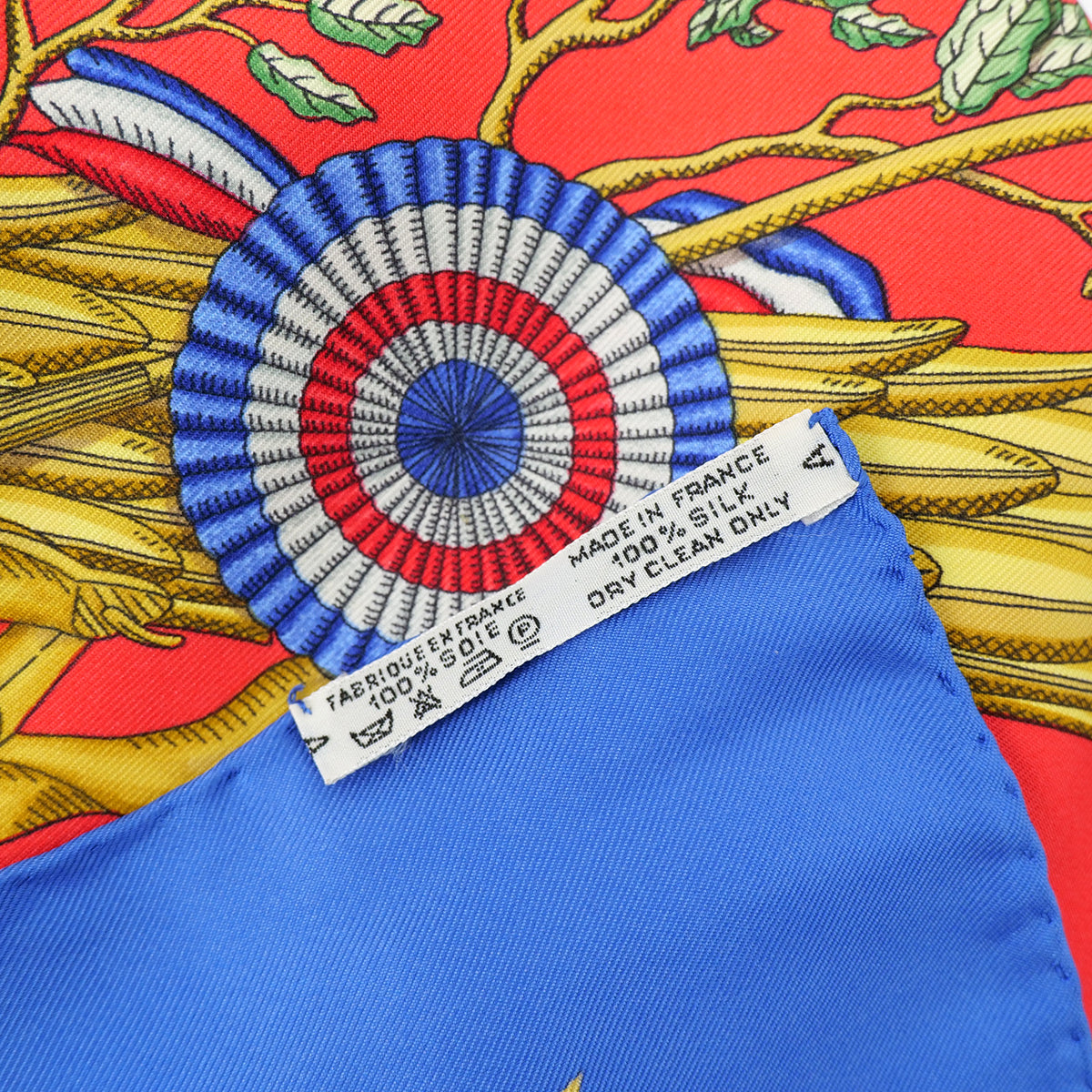 HERMES CARRE 90 LIBERTE EGALITE FRATERNITE REPUBLIQUE FRANCAISE 1789 SCARF SILK MULTICOLOR 90304196