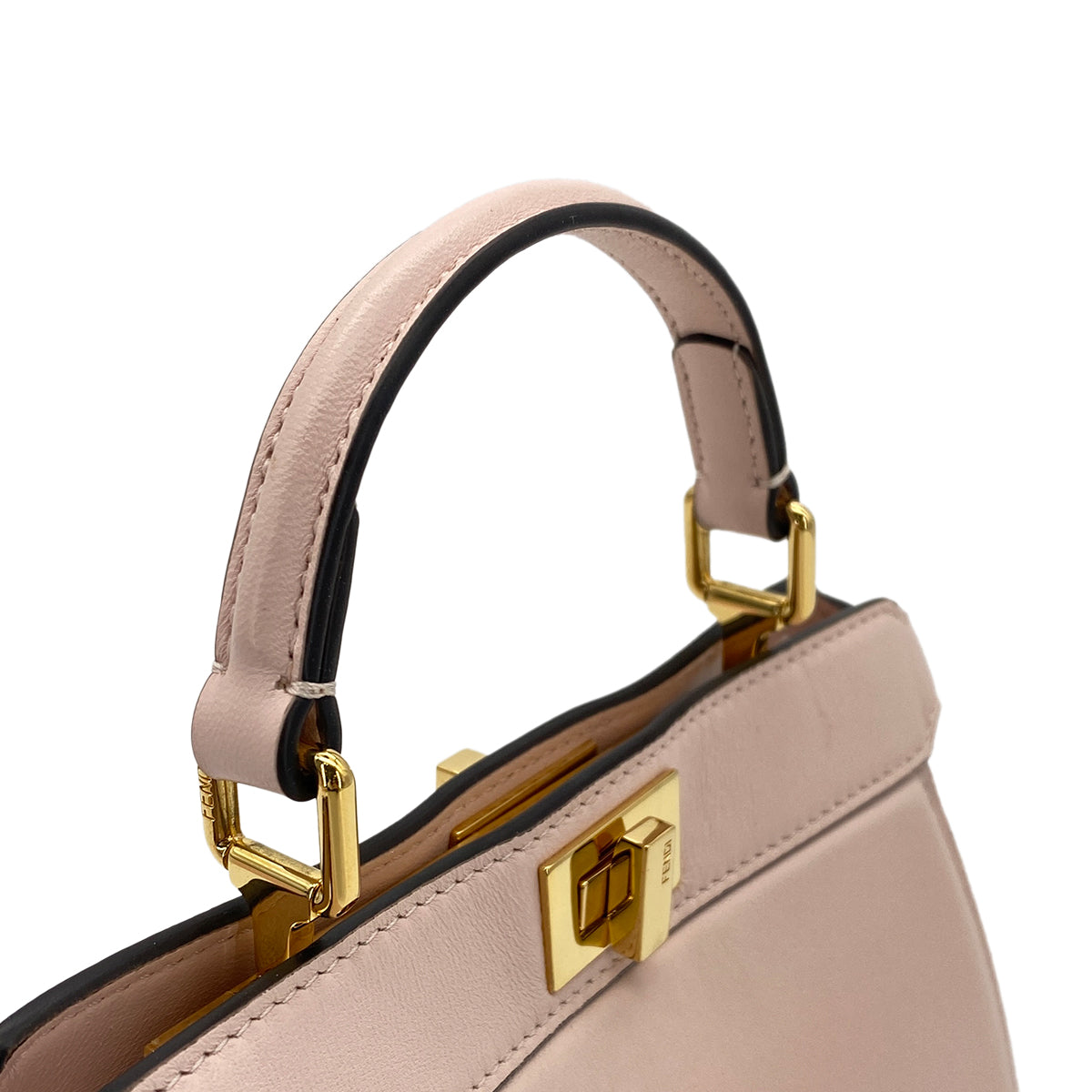 FENDI PEEKABOO ISEEU PETIT HAND SHOULDER BAG PINK LEATHER 8BN335 90304717