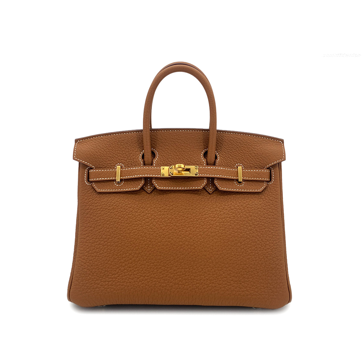 HERMES BIRKIN 25 GOLD TAURILLON CLEMENCE HAND BAG B GHW 90304728